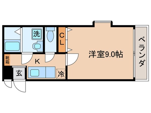 メゾンベリ－(イ－スト)の物件間取画像